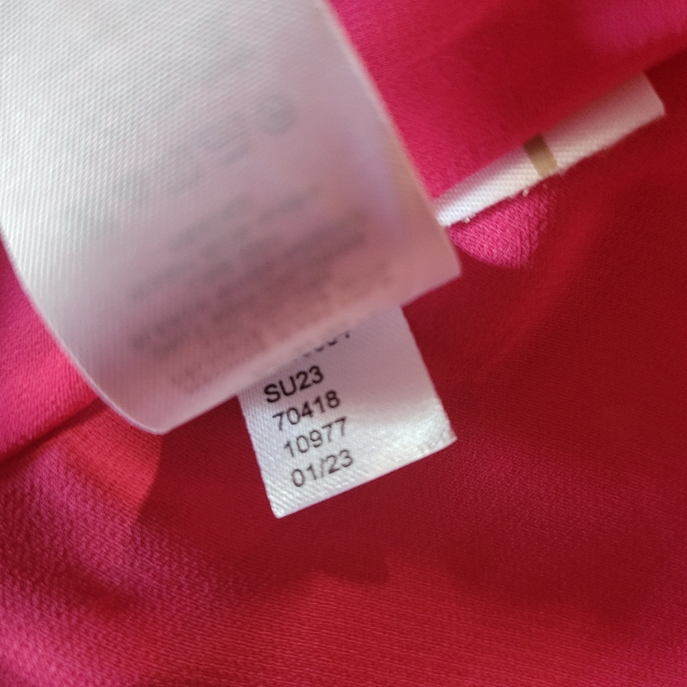 LOFT Ann Taylor Pink Dotted Criss Cross Back Swing Dress Size XS NWOT Slip Mini - Picture 7 of 10